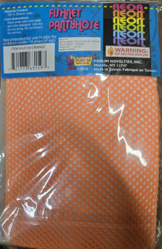 80s Neon Orange Fishnet Tights | 1980s | Legwear and Tights