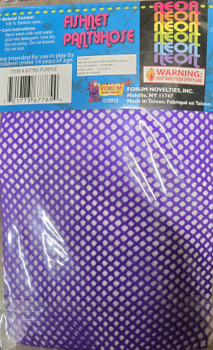 80s Neon Purple Fishnet Tights | 1980s | Legwear and Tights