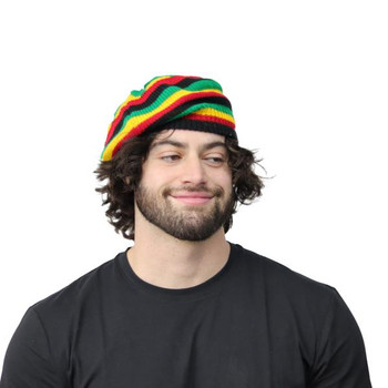 Green Leaf Rasta Tam Beanie Hat | Rasta | Hats and Headpieces