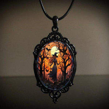 Antique Witch Pendant Necklace | Gothic Jewelry | Jewelry Accessories
