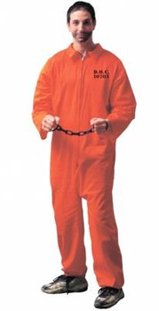 Got Busted Orange Prisoner Jumpsuit Plus Size Costume | Law Enforcement | Mens Costumes | Consignment