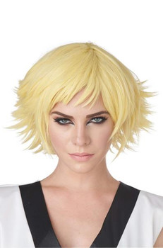 Feathered Cosplay Wig | Yellow | Anime | Wigs