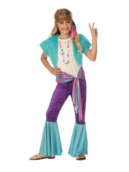 Pastel Hippy Girl Deluxe | 60s | Childrens Costumes