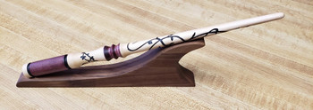 Cherry Maple Wand With Hand Painted Vine Engravings | Fantasy by Numbers | Artisan Crafted Items