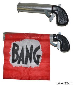 Joker Clown Pistol with Bang Flag Prop | The Joker | Props and Play Weapons