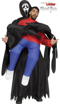 Scream Ghostface Inflatable Piggyback Costume | Scream | Mens Costumes