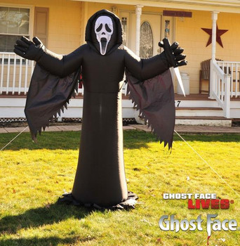 6 FT Ghostface Inflatable Decor | Halloween Decor | Novelty and Decor
