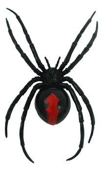 4.9 Inch Magnetic Black Widow Spider Decor | Halloween Decor | Novelty and Decor