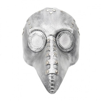 Plague Doctor Steampunk Mask Silver | Costume and Theatrical Masks