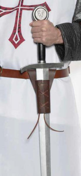 Brown Faux Leather Sword Frog | Medieval | Accessories