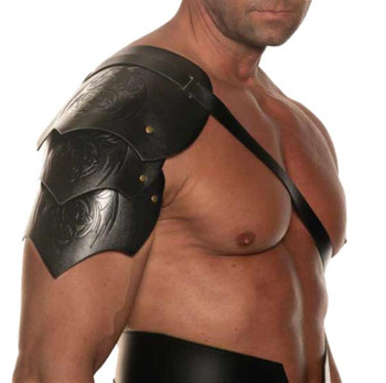 Black Dragon Warrior Single Shoulder Pauldron | Armor | Props and Play Weapons