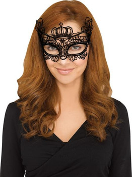 Black Queen Gothic Lace Masquerade Mask | Gothic | Masquerade Masks