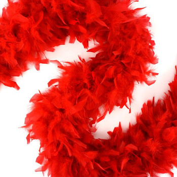 Red 100gm Chandelle Boa | Heavyweight Boas | Costume Dance Accessories