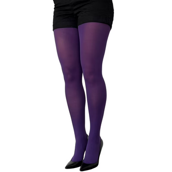 Plus Size Nylon Spandex Tights Purple | Hosiery | Legwear and Tights