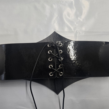 Black Leatherlike Cyber Belt | Cosplay | Accessories