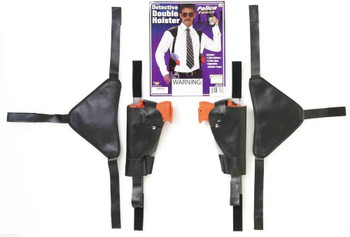 Detective Double Gun and Holder Set | Law Enforcement |  Props and Play Weapons