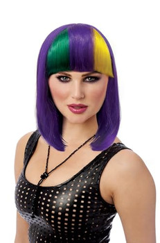 Mardi Gras Multi Colour Wig | Mardi Gras | Glamorous Wigs