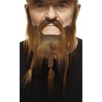 Brown Captain Mustache and Beard | Theatrical Facial Hair | Makeup