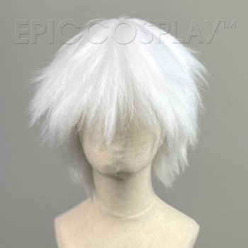Apollo (Crimped) Classic White | Heat Styleable Anime Wig | Epic Cosplay Wigs
