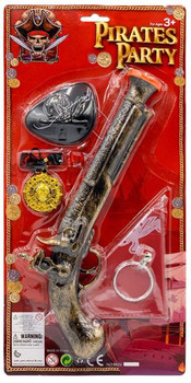 Pirate Gun Accessory Kit With Medallion Necklace | Pirates | Props and Play Weapons