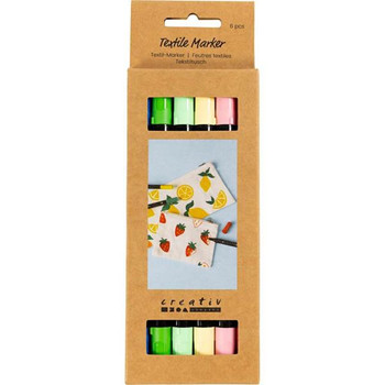 6 Piece Textile Markers Assorted Colours | Paints | Cosplay Supplies