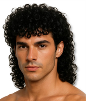80s Jheri Curl Mullet Wig | 1980s | Wigs and Hairpieces