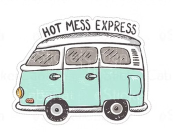 Hot Mess Express Teal | Stickers | Novelty