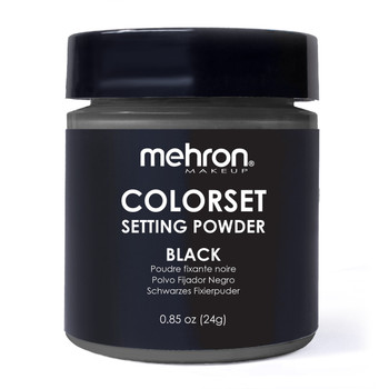 Colorset Setting Powder Black | Mehron | Professional Theatrical Makeup