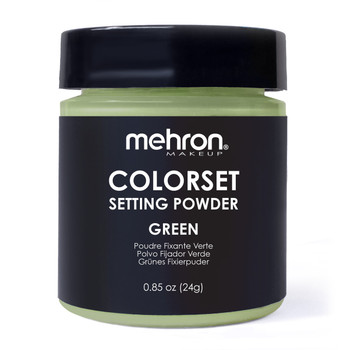 Colorset Setting Powder Green | Mehron | Professional Theatrical Makeup