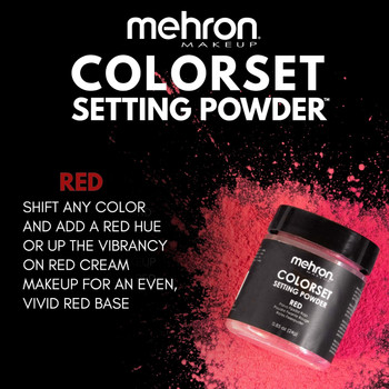 Colorset Setting Powder Red | Mehron | Professional Theatrical Makeup