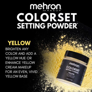 Colorset Setting Powder Yellow | Mehron | Professional Theatrical Makeup