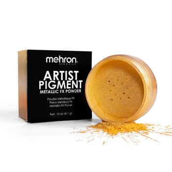 Artist Pigment Metallic FX Powder Yellow Gold | Mehron | Professional Makeup