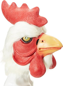 White Rooster Latex Mask | Animals | Animal Masks