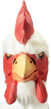 White Rooster Latex Mask | Animals | Animal Masks
