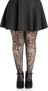 Plus Size Spiderweb Net Tights | Legwear and Undergarments