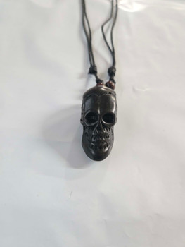 Skull Pendent Adjustable Necklace Black | Costume Accessories and Kits