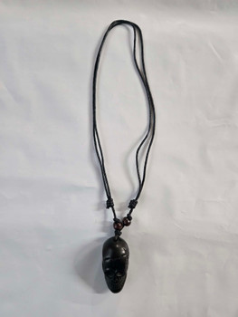 Skull Pendent Adjustable Necklace Black | Costume Accessories and Kits