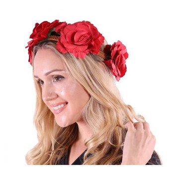 Red Rose Floral Headband | Hats and Headpieces