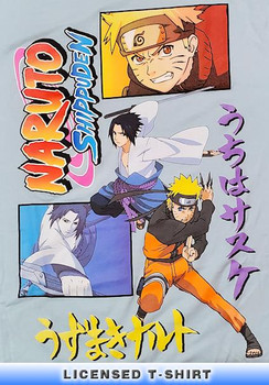 Adult Naruto Blue Cotton T-Shirt | Licensed | SM-2XL
