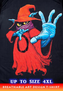 Adult Orko Black Breathable Poly T-Shirt | Art Design by JayDeviart | XS-5XL