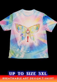 Adult Sailor Moon Breathable Poly T-Shirt | Art Design by JayDeviart | XS-5XL
