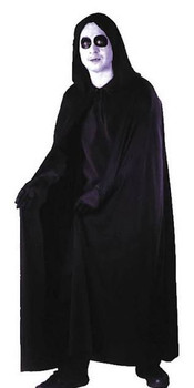 Long Black Hooded Cape | Costume Accessories and Kits