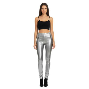 Metallic Leggings Silver | Legwear and Undergarments