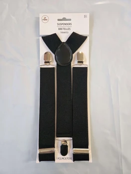Adjustable Wide Suspenders Black | Costume Accessories and Kits