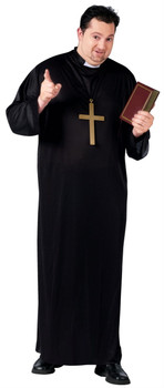 Adult Plus Priest Halloween Costume