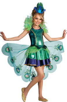 Children's Fancy Peacock Dress Costume