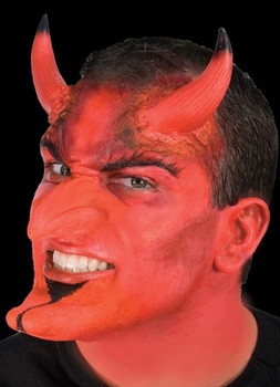 Large Red Devil Demon Horns