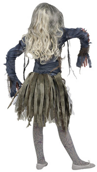Zombie Girl costume back view
