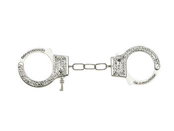 Police Costume Handcuffs with Rhinestones