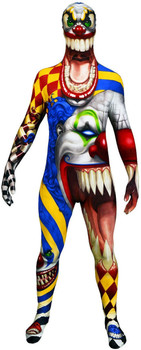 Scary Clown Kids Halloween Morphsuit Costume
